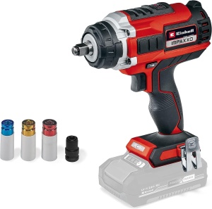 Cheie de impact cu acumulator profesionala Einhell IMPAXXO 18/400 Power X-Change (Li-Ion, 18 V, 400 Nm, cutie de viteze cu 3 trepte, motor fara perii, livrare fara baterie si incarcator)