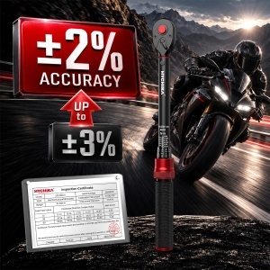 Cheie dinamometrica HYCHIKA 38, 10-60Nm, precizie 2, set multifunctional - Img 2