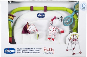 Chicco Kit 0 luni cu Arc de Joaca si Reductor pentru Scaune Polly Progres5 si Polly2Start Alb