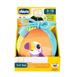 Chicco Weicher Ball Jucarie pentru Bebelusi Texturi Variate Dezvolta Coordonarea si Simtul Tactil - Img 5