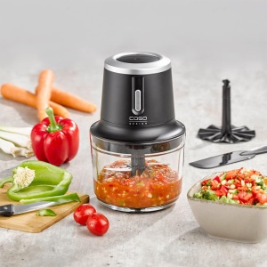 Chopper electric CASO Chop Go fara fir 4 lame din otel inoxidabil 1L Negru - Img 2