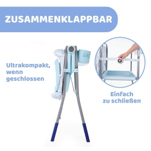 Cina Chicco Cuddle Bubble, Babywanne si Wickeltisch Ergonomic, 11kg, Ocean - Img 6