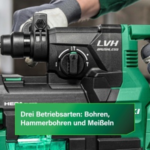 Ciocan rotopercutor HiKOKI DH1826DAW2Z, 18V, 3,2 J, beton pana la 26 mm - Img 7