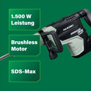 Ciocan rotopercutor HiKOKI H60MEY, 1500W, 18J, sistem anti-vibratii - Img 2