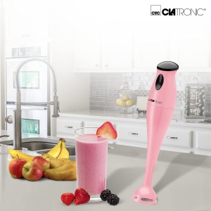 Clatronic Blender de mana/Blender de mana/Blender de mana/Blender SM 3577; Cutit de impact din otel inoxidabil; pentru smoothie, piure de dovleac, terci pentru bebelusi, milkshake; cu ulcior de blender (500 ml); 180 wati; roz - Img 4