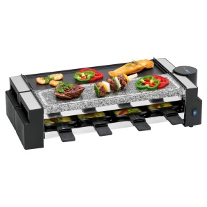 Clatronic Raclette RG 3678 Negru Grill 180deg pentru 8 persoane