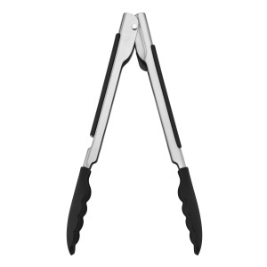 Cleste din inox KitchenAid, 23 cm, cu varfuri din silicon, rezistent la caldura - Img 2