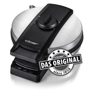 Cloer 1898XL Waffle Iron Professional, acoperire dubla rezistenta la zahar, potrivita pentru uz comercial, XL Heart Waffle 19,5 cm O 1200 W - Img 2