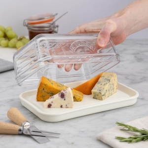 Clopot de branza Kilner cu baza din ceramica si etansare din silicon, 21x13cm - Img 2