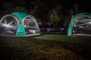 Coleman Event Dome Pavilion cort de petrecere stabil cu stalpi de otel protectie solara SPF 50 plus, albastru, XL, 2000025128 - Img 6