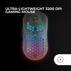 Combo Gaming Mars MCPWX, Tastatura RGB, Mouse 3200 DPI, Culoare Negru - Img 4
