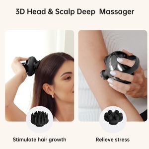 COMFIER Kopfmassagegerat IPX7 Masaj Scalp Electric cu 3 Moduri si Functie Termica - Img 3