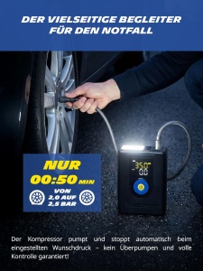 Compresor de aer MICHELIN Air Power Max cu Jump Starter si Powerbank, 10.000 mAh - Img 3
