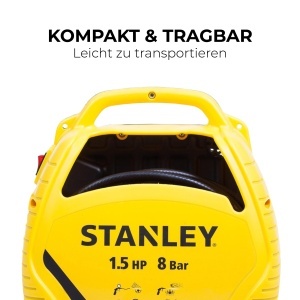 Compresor de aer Stanley 8 Bar, 1100W, 180Lmin, galben - Img 4