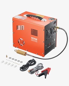 Compresor de aer VEVOR PCP, 4500 PSI, 300W, cu ventilator si auto-oprire