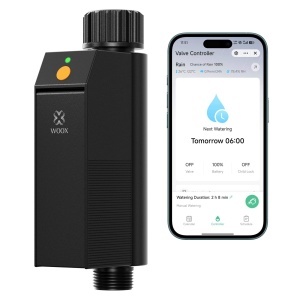 Computer de irigatie Woox Smart WLAN, conectivitate 2.4GHz, IP65, control vocal
