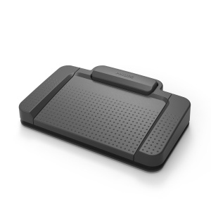 Comutator de picior USB Philips ACC2310, derulare inapoi cu 3 pedale, derulare rapida inainte, redare, plug and play, fara software, antracit - Img 3