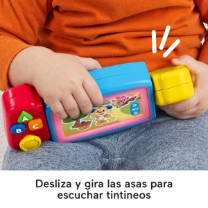 Consola de jocuri Fisher-Price HNL52 cu lumini, sunete si melodii, pentru dezvoltarea motricitatii - Img 5