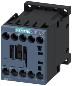Contactor Siemens 3RT2015-1AP02, 3 Schlieer, 3kW, 230V, Alb