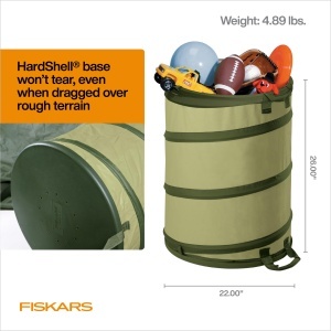 Container de gradina Fiskars Kangaroo, 114 litri, cu baza HardShell, pliabil - Img 6