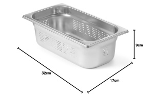Container gastronomic HENDI GN 13, 4L, perforat, otel inoxidabil - Img 4