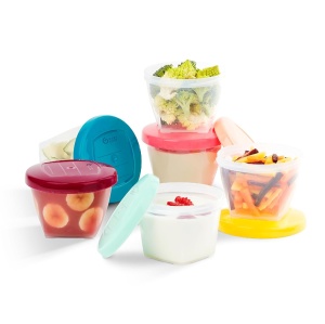 Containere pentru alimente Babymoov Babybols, set 6 buc, 180 ml, hermetic