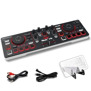 Controller DJ Numark MixTrack Go, Bluetooth, 2 Deck-uri, Compact