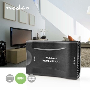 Converter HDMI la SCART Nedis, 1080p, 1-Weg, ABS, Negru - Img 2