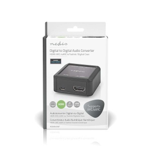 Convertor audio digital Nedis HDMI la CoaxialToslink eARC Automatica Anthracit - Img 4
