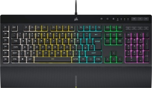 Corsair K55 RGB Pro - Iluminare de fundal RGB dinamica - - IP42 Rezistent la praf si stropire (QWERTY)