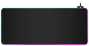 Corsair MM700 RGB Extended Cloth Mouse Pad - 930mm x 400mm - Iluminare RGB 360deg - Hub cu doua porturi USB - Cauciuc gros - Negru