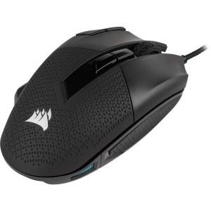 CORSAIR NIGHTSWORD RGB Mouse pentru jocuri FPS/MOBA reglabil cu fir - 18.000 DPI - 10 butoane programabile - Sistem de greutate - Compatibil iCUE - PC, Mac, PS5, PS4, Xbox - Negru - Img 3