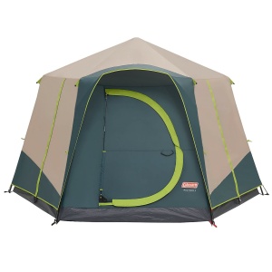 Cort de camping Coleman Polygon 6, 6 persoane, 100 impermeabil, 360 vedere, maro - Img 3