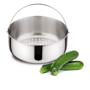 Cos de aburi Lagostina din otel inoxidabil, 18 cm, compatibil cu oale sub presiune de 5 l