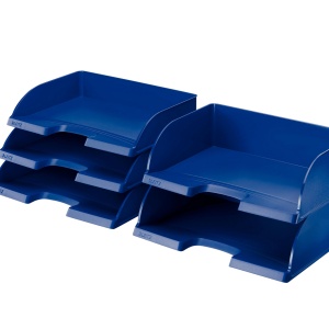 Cos de birou Leitz Plus Jumbo A4, 4 buc, capacitate mare, negru - Img 3