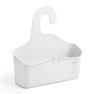 Cos de dus Rayen, 28 x 8 x 28 cm, Polypropylen, Alb, Multifunctional - Img 3