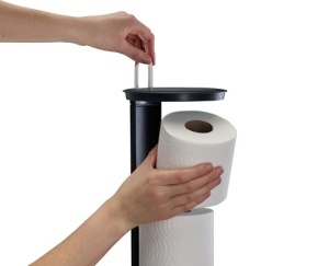 Cos de gunoi Joseph Joseph IW6, 30L, gri, din plastic reciclat, 4 pachete x 20 bucati - Img 4