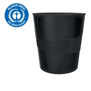 Cos de gunoi Leitz Recycle, 15 litri, 6 bucati, negru - Img 5