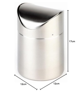 Cos de masa APS din otel inoxidabil, 1.2L, 12 cm diametru, capac cu balama - Img 4
