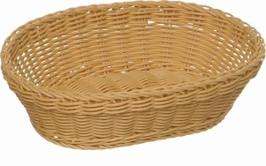 Cos oval pentru servire APS Korb, 25x19 cm, din polipropilena, spumant