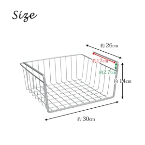 Cos suspendat Metaltex Kanguro 30cm argintiu rezistent la rugina - Img 3
