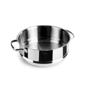 Couscous Lacor 35520 din otel inoxidabil 1810, 20cm, ergonomic