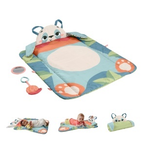 Covor de joaca 3-in-1 Fisher-Price Rolli-Roll Panda, 90 reciclabil, cu jucarie si oglinda