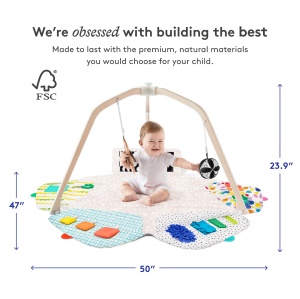 Covor de joaca pentru bebelusi Lovevery Play Gym, design modern, materiale sigure - Img 6