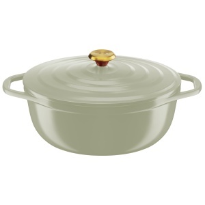 Cratita ovala Tefal Air E2668925 30 cm aluminiu turnat acoperire ceramica potrivita pentru inductie