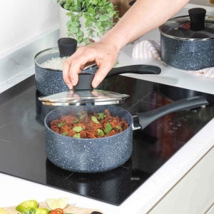 Cratita Russell Hobbs RH00845EU 18cm 2L Antiaderenta Compatibila Inductie Capac din Sticla - Img 4