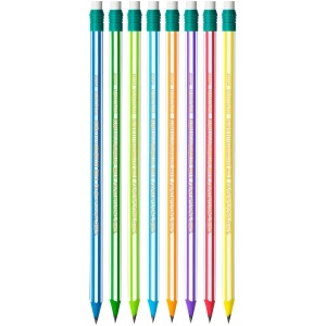 Creion BIC Evolution Stripes, 12 Bleistifte, HB, Bruchsichere Mine, Culoare Diversa - Img 5