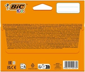 Creion cerat BIC Kids Plastidecor Triangle, 12 culori, bruchsicher, pentru copii - Img 3