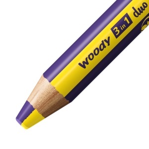 Creion colorat STABILO woody 3 in 1, 10 mm, 10 culori, apa si cerneala - Img 3