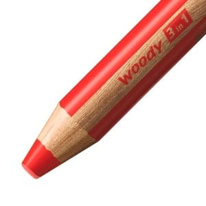 Creion colorat STABILO woody 3 in 1, 10 mm, din lemn certificat, multe culori - Img 3